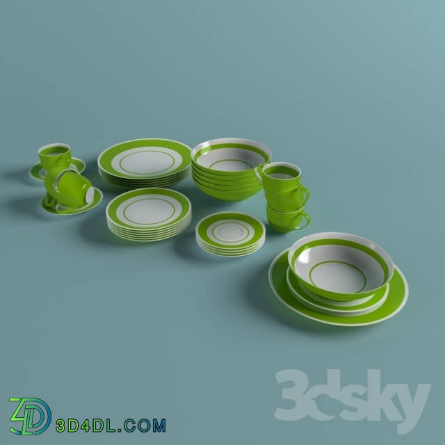 Tableware - Table set of dishes