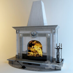 Fireplace - Marble fireplace 