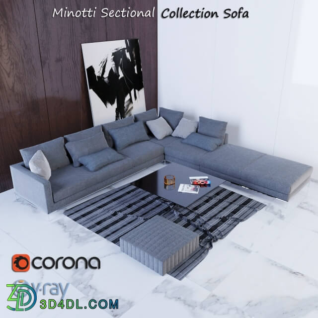 Other Minotti Sectional Collection Sofa