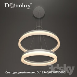 Ceiling light - LED suspension DL18546 _ 02WW D600 