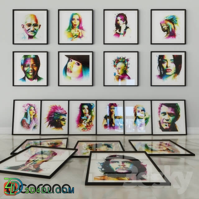 Frame - White series _70 paintings by Patrice Murciano_