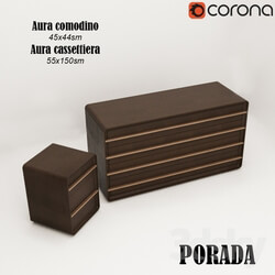 Sideboard _ Chest of drawer - Porada_ Aura cassettiera_ Aura comodino 