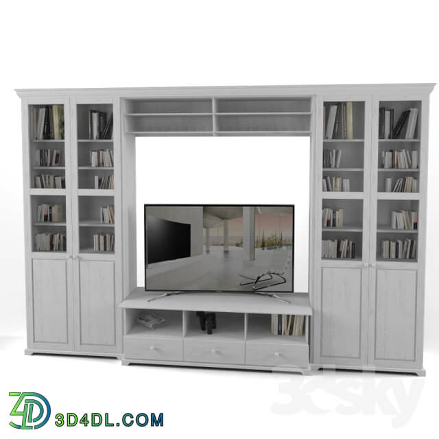 Sideboard _ Chest of drawer - Cabinet for TV_ combination_ white