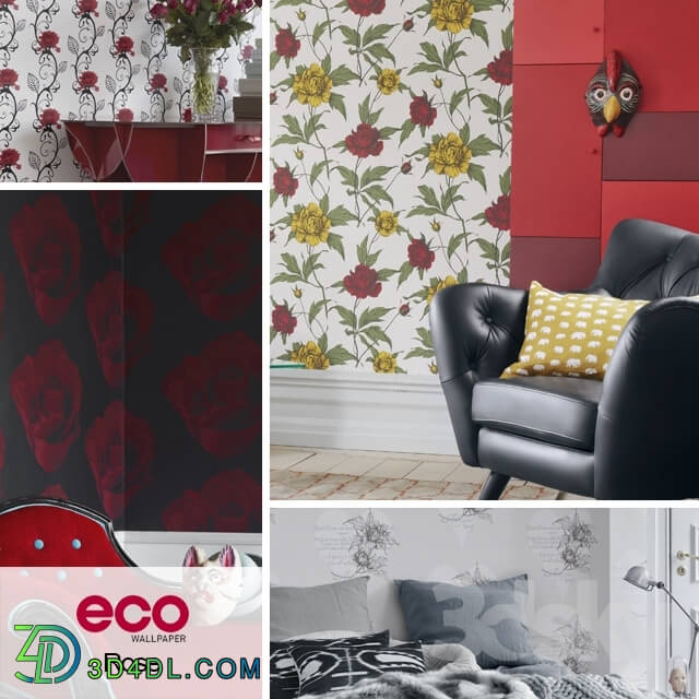 Wall covering - Desktop ECO Wallpaper_ Rose collection