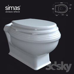 Toilet and Bidet - WC simas AR_841 OM 