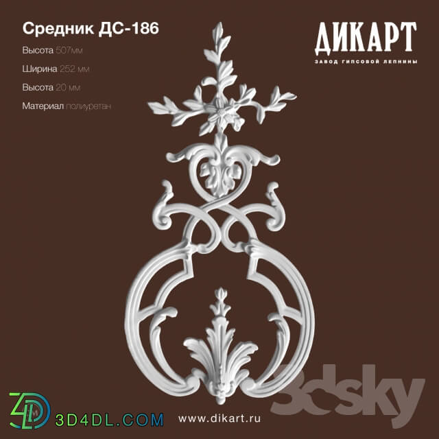 Decorative plaster - DS-186_507x252x20mm