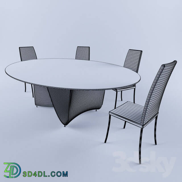 Table _ Chair - Table Tonin Casa Wave