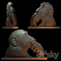 Decorative plaster - monkey 