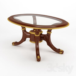 Table - Modenese Gastone oval coffee table 