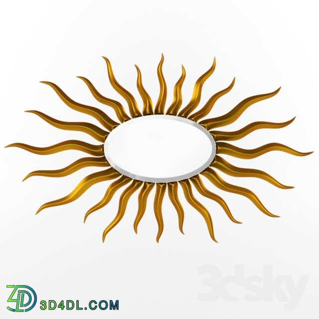 Mirror - Christopher Guy Mirror Elliptical sunburst 50-2842 A