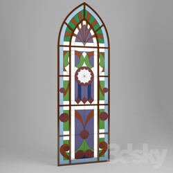Doors - stained-glass window 