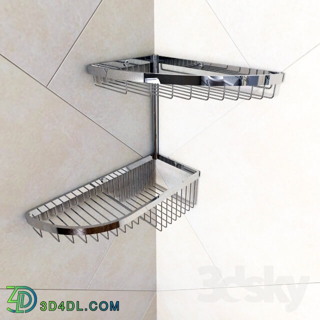 Bathroom accessories - corner shelf for bath Colombo Angolari B9607