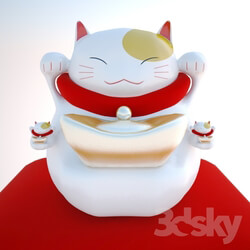 Sculpture - Chinese cat happiness 