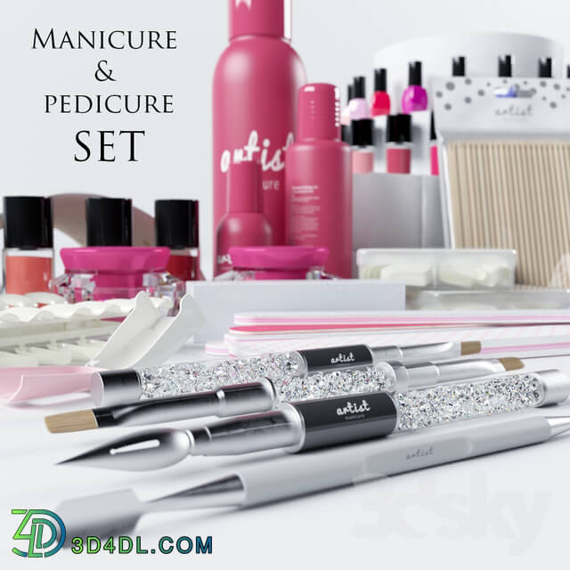 Beauty salon - Manicure _ Pedicure set