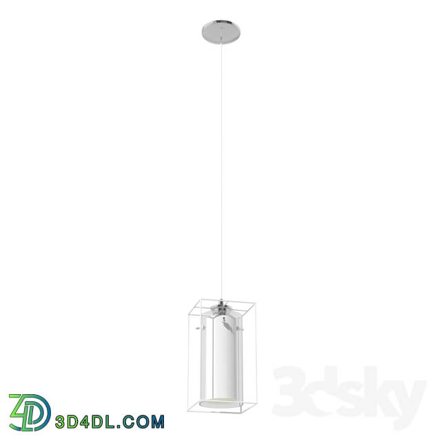 Ceiling light - 94377 Suspension LONCINO 1_ 1x60W _E27__ steel_ chrome _ glass_ satin glass