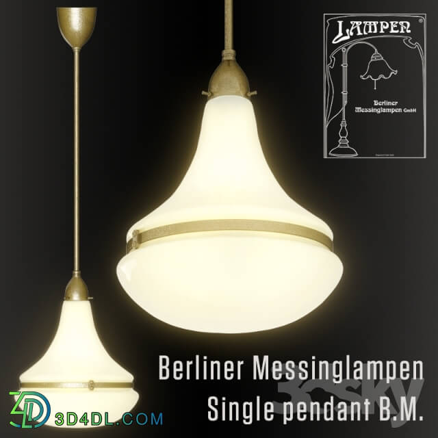 Ceiling light - Berliner Messinglampen Single pendant BM