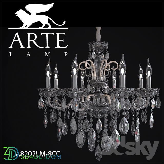 Ceiling light - Chandelier ArteLamp A8202LM-8CC