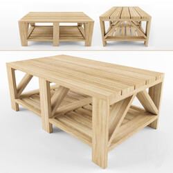 Table - Wooden coffee table 