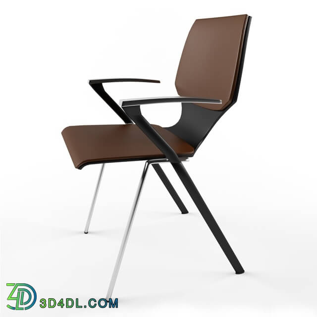 Chair - Modern Chair Leather Black