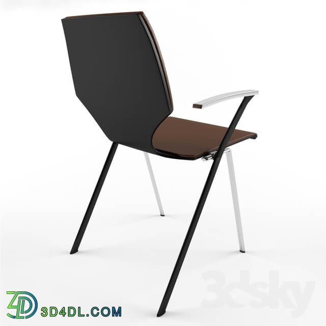 Chair - Modern Chair Leather Black