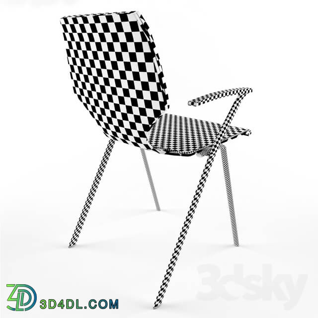 Chair - Modern Chair Leather Black