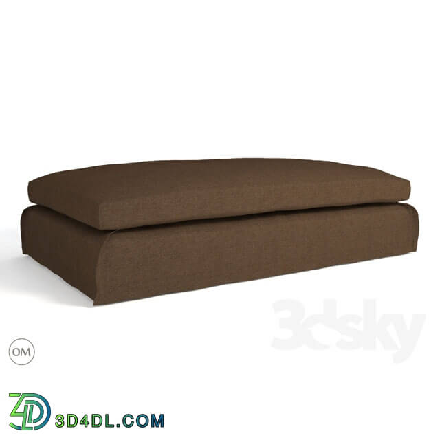 Other soft seating - Leuven large coffee ottoman 7801-1101l Brown