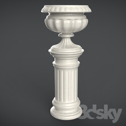 Decorative plaster - Vase for the garden 