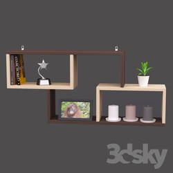 Decorative set - Wall shelf 