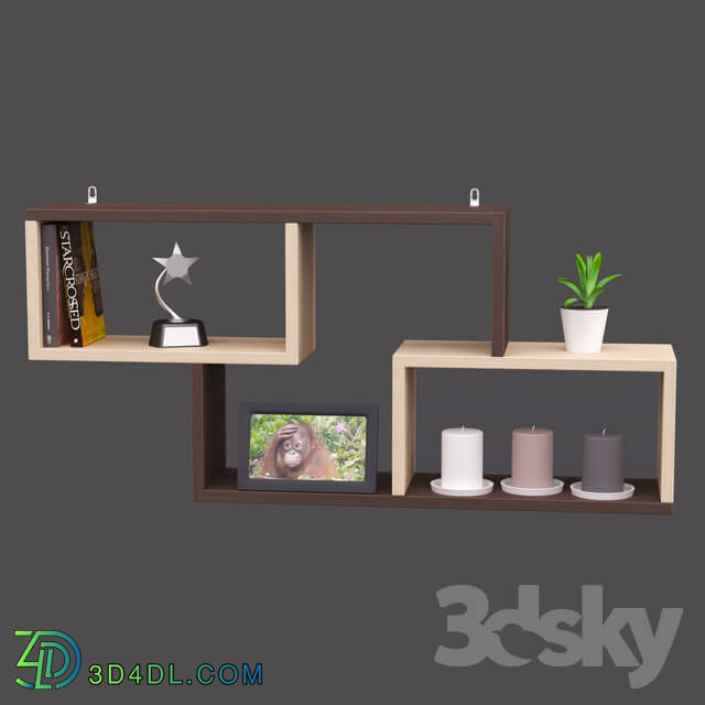 Decorative set - Wall shelf