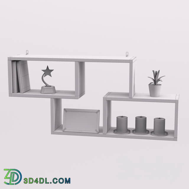 Decorative set - Wall shelf