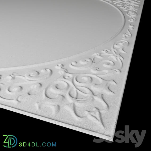 Decorative plaster - carving carpet