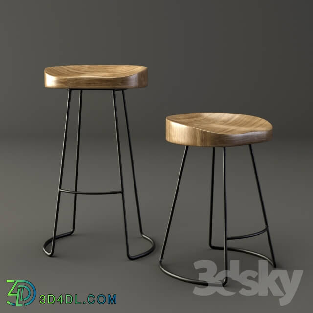 Chair - 1950s Tractor Bar _amp_ Dining Stool