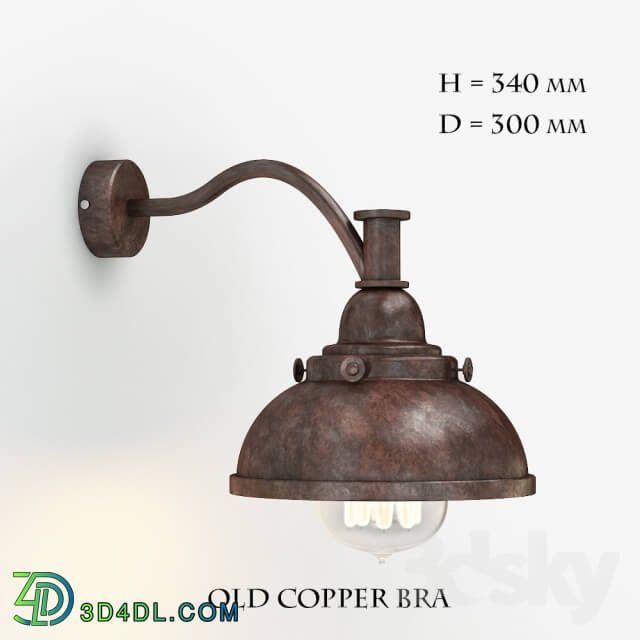 Wall light - Bra Old Copper