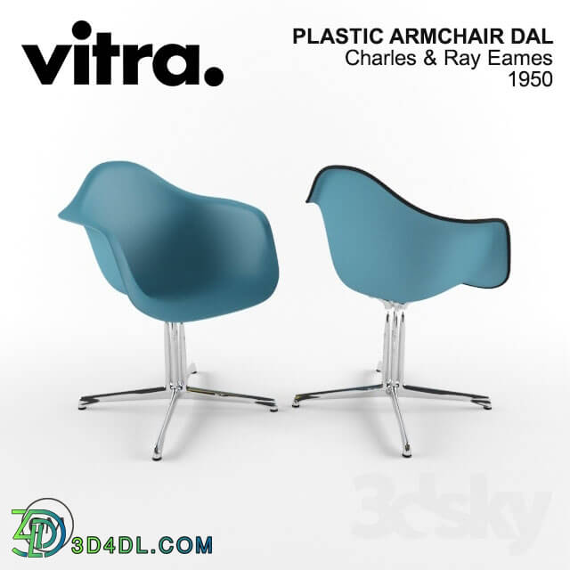 Arm chair - VITRA EAMES PLASTIC ARMCHAIR DAL