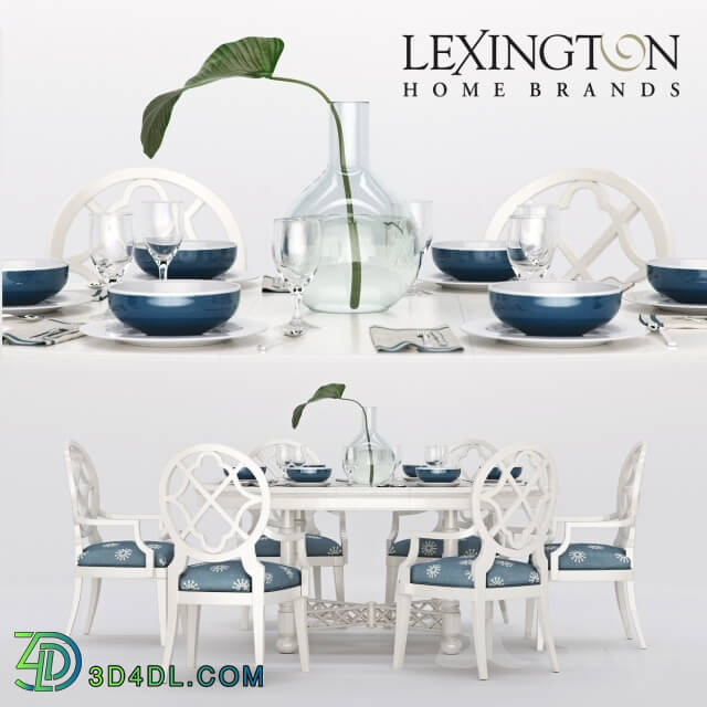 Table _ Chair - Lexingon KNAPTON HILL ROUND DINING TABLE_ MILL CREEK ARM CHAIR