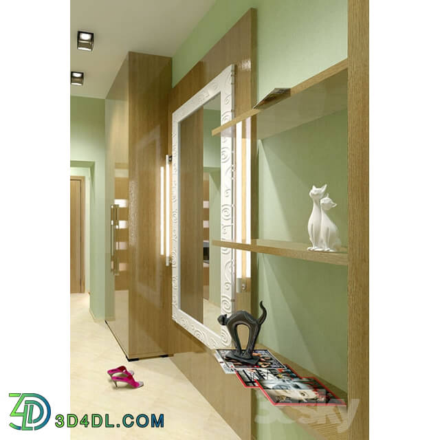 Wardrobe _ Display cabinets - Furnitur_Hall_01