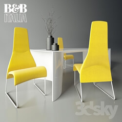 Table _ Chair - B _amp_ B Italia Lazy Chair table Archie 