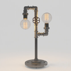 Table lamp - Edison Bulb With Pipes 