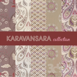 Fabric - O _amp_ L Fabrics_ collection and KARAVANSARA CABOCHON 