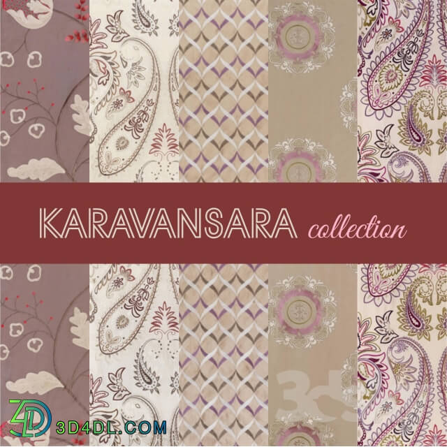 Fabric - O _amp_ L Fabrics_ collection and KARAVANSARA CABOCHON