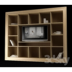 Wardrobe _ Display cabinets - Hinged shelf for TV 