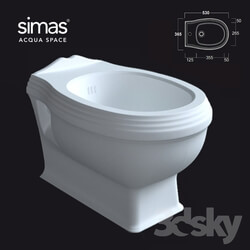 Toilet and Bidet - Bidet simas AR_843 OM 