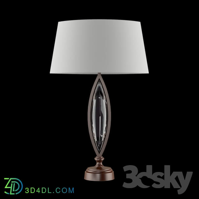 Table lamp - Fine Art Lamps_ 850210-31 _bronze finish_ smooth crystal_
