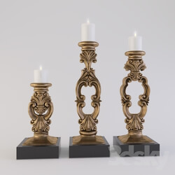 Other decorative objects - Candlesticks and candles _podsvechniki so svechami_ 