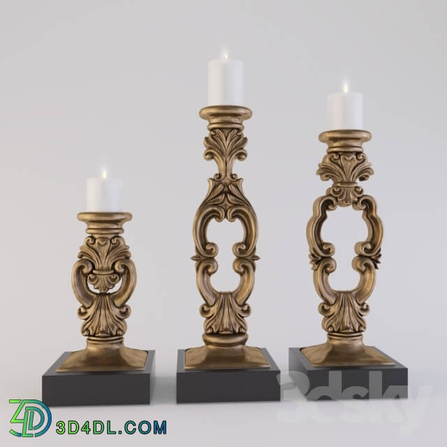 Other decorative objects - Candlesticks and candles _podsvechniki so svechami_