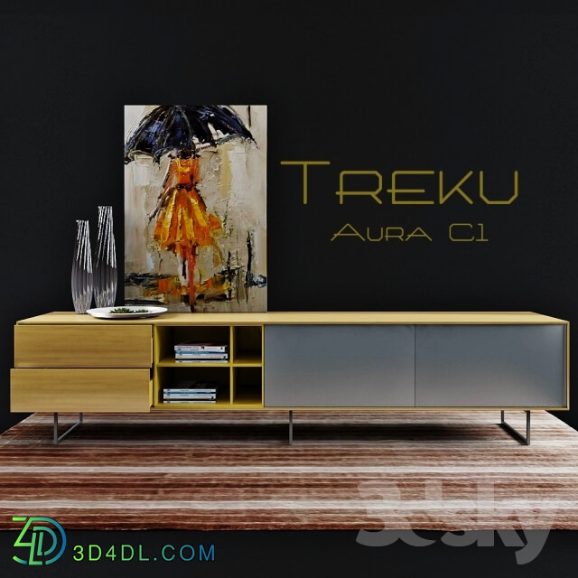 Sideboard _ Chest of drawer - Stand AV Treku Aura C1