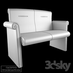 Office furniture - Poltrona Frau _ Forum Bridge two seater 