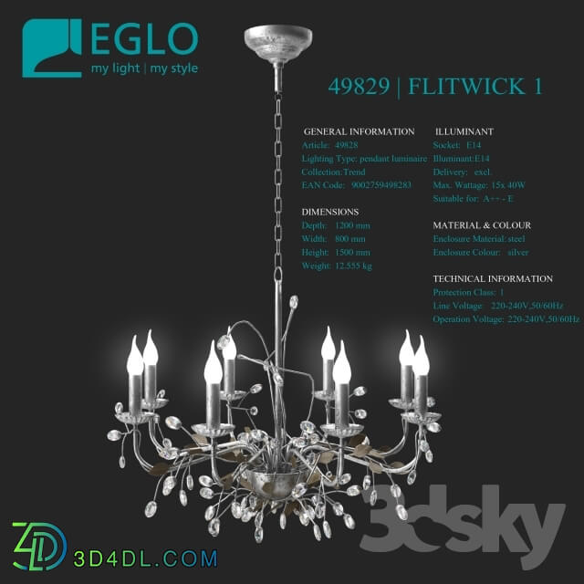 Ceiling light - Eglo 49829 Flitwick 1