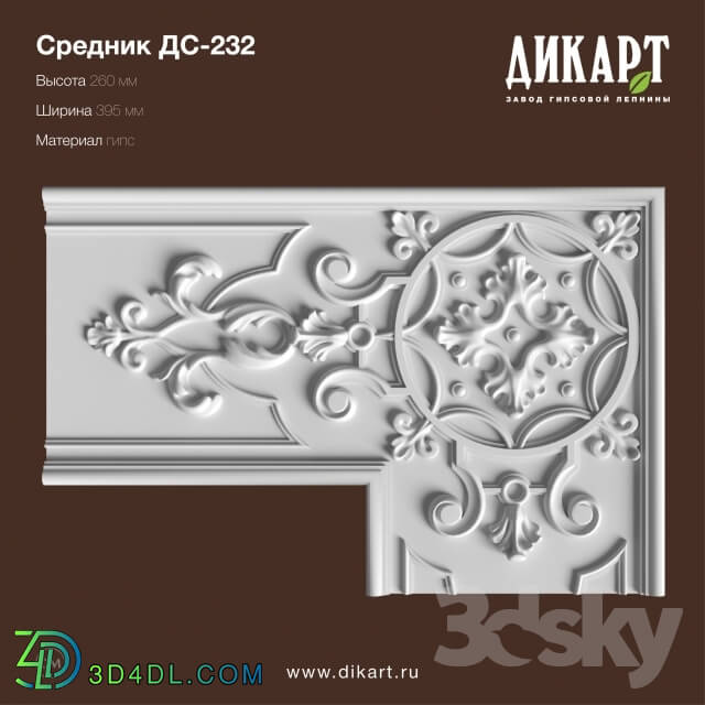 Decorative plaster - DS-232 260x395x25mm