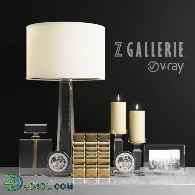 Decorative set - Z Gallerie Crystal clear